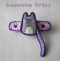  заколка "кота фіолетова"