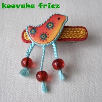  заколка "курочка"